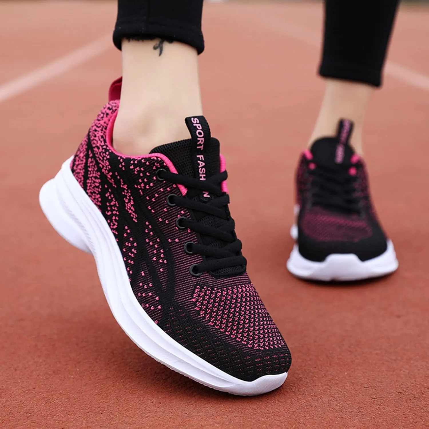 2007 Fashion Sneakers for Women, Orthopedic Casual Sneakers Walking Shoes Tennis Shoes with Arch Support for Hiking Outdoor Sports