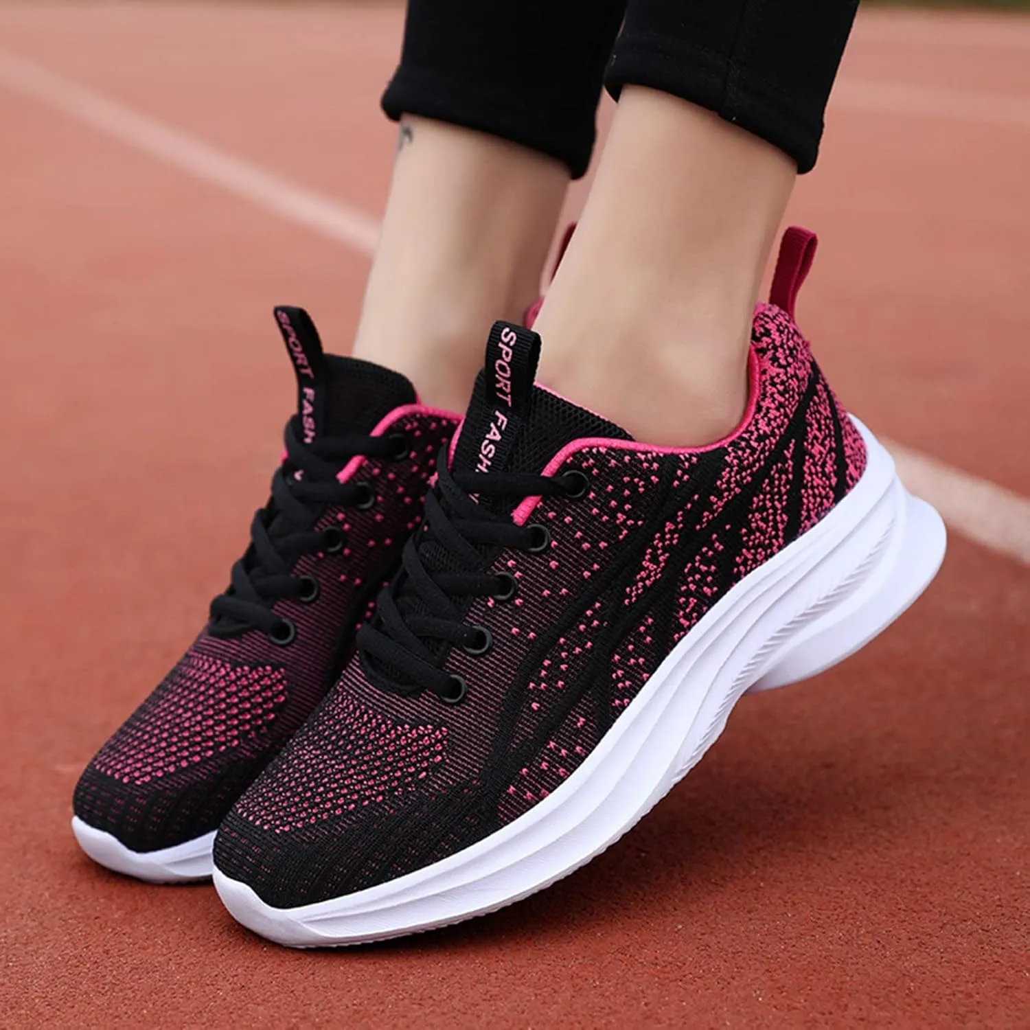 2007 Fashion Sneakers for Women, Orthopedic Casual Sneakers Walking Shoes Tennis Shoes with Arch Support for Hiking Outdoor Sports