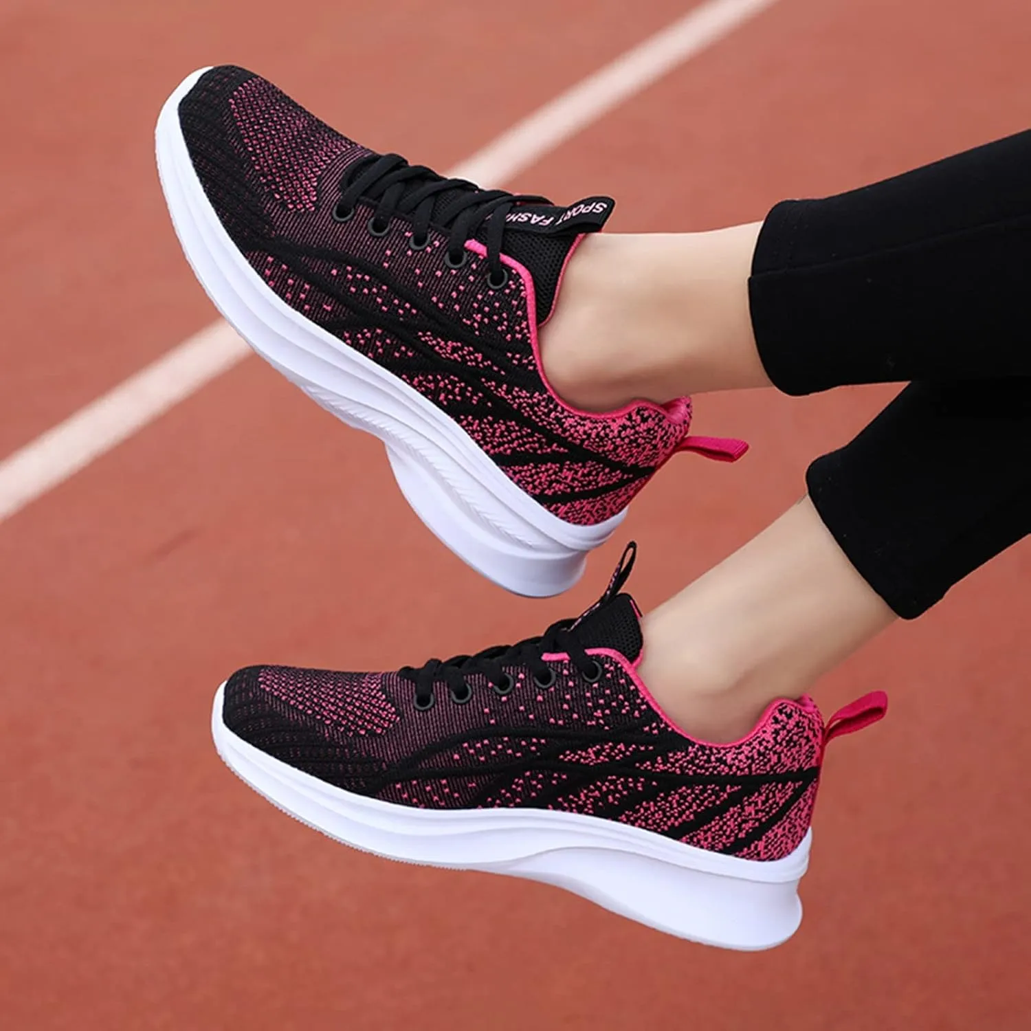 2007 Fashion Sneakers for Women, Orthopedic Casual Sneakers Walking Shoes Tennis Shoes with Arch Support for Hiking Outdoor Sports