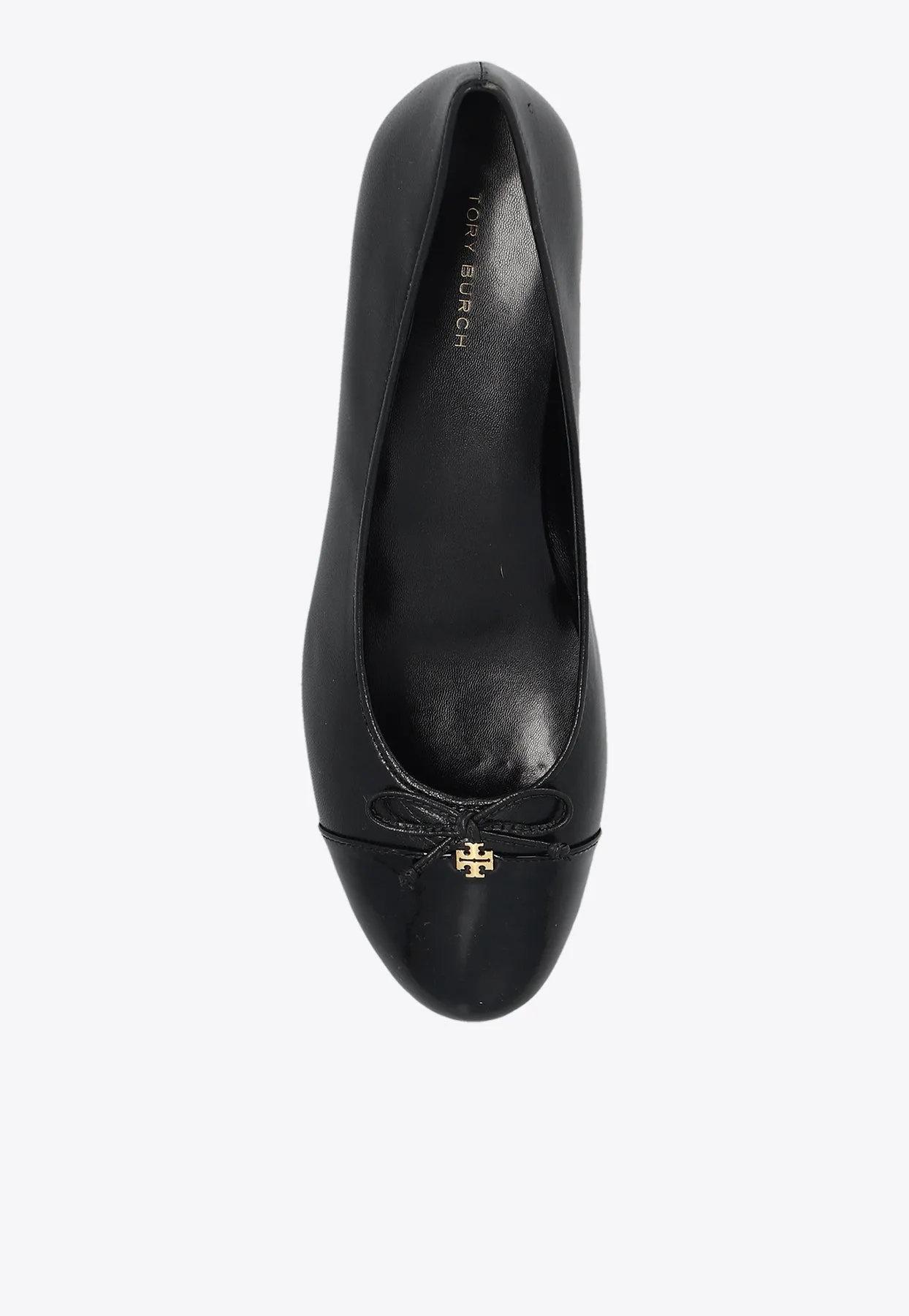 45 Bow-Embellished Leather Pumps