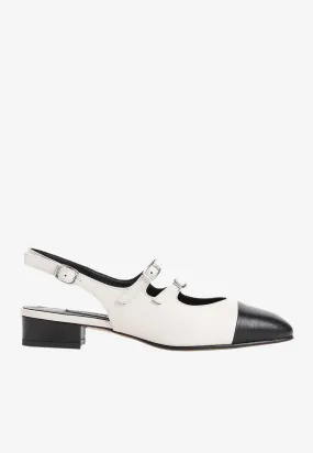 Abricot 35 Leather Slingback Pumps