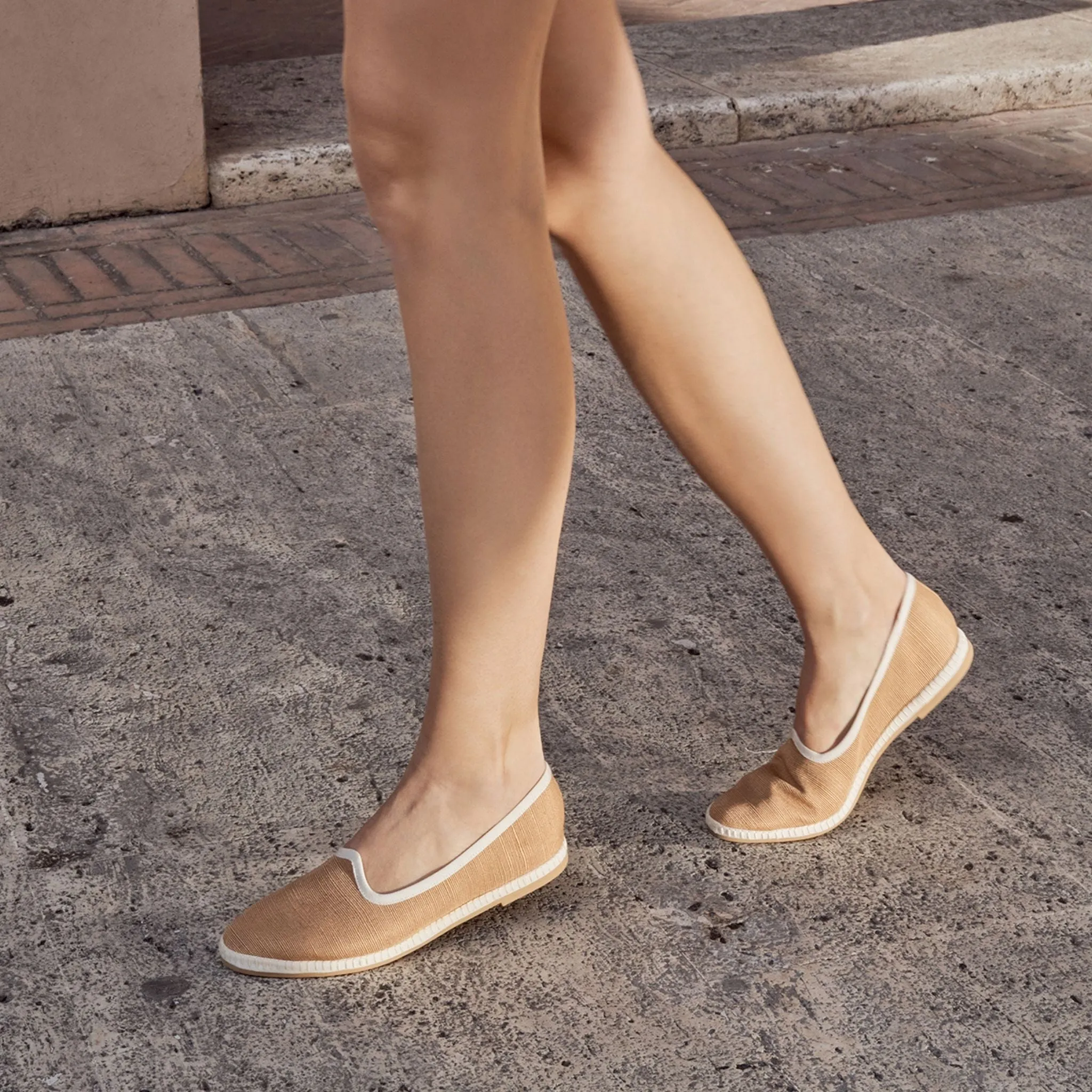 Allegra Flats Camel