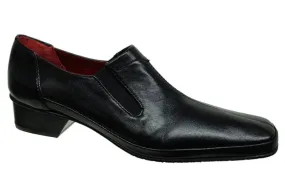 Amalfi Women's Fosy Loafers- Black Leather
