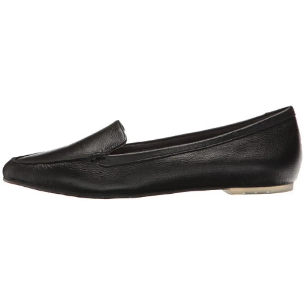 Audra Black Me Too Leather Loafer Flats