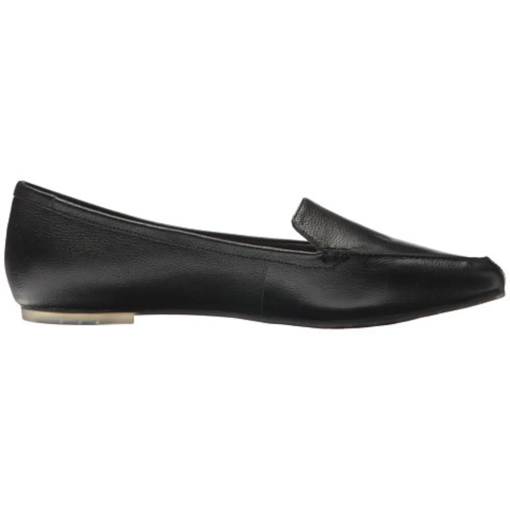 Audra Black Me Too Leather Loafer Flats