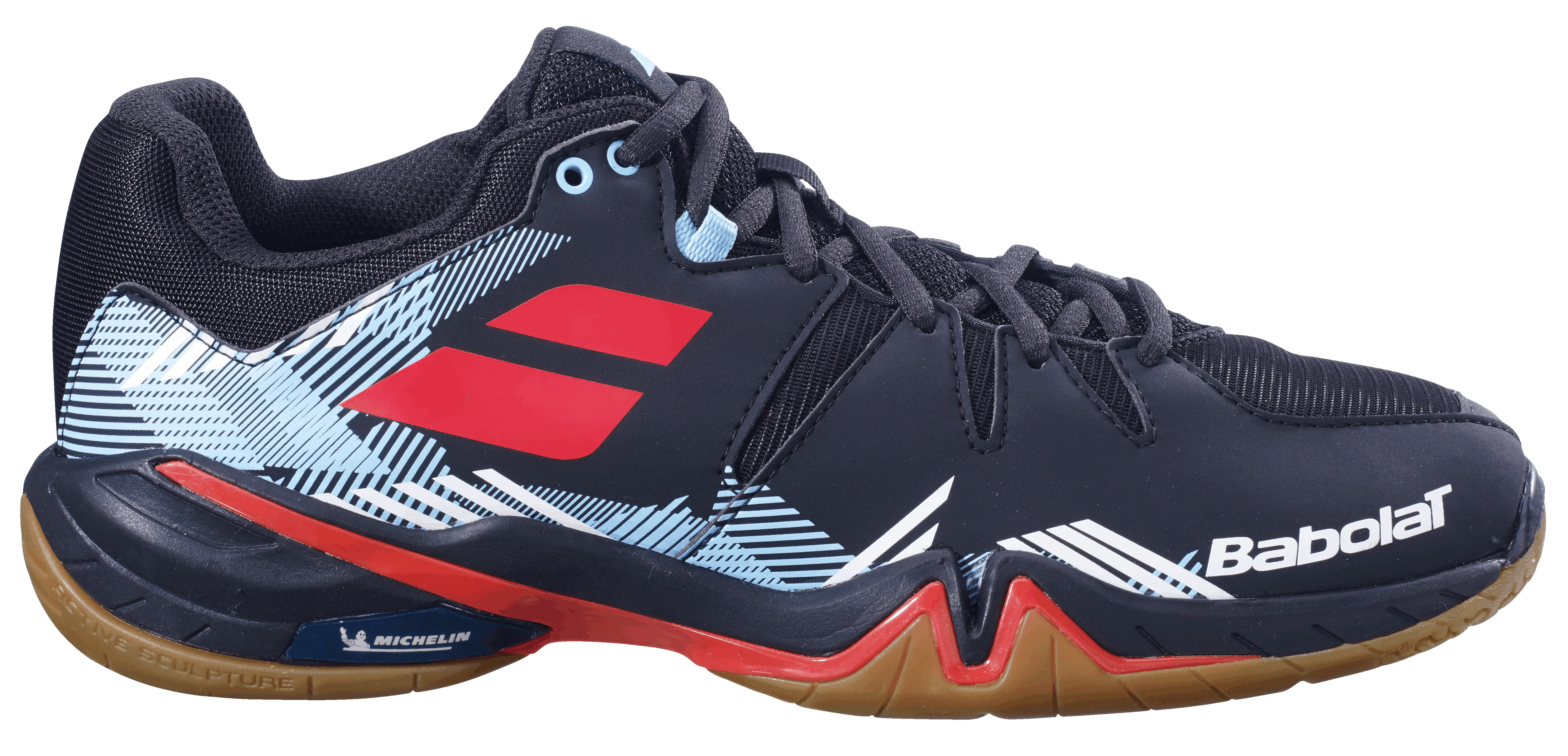 Babolat Shadow Spirit Black / Tomato Red Men's Court Shoe
