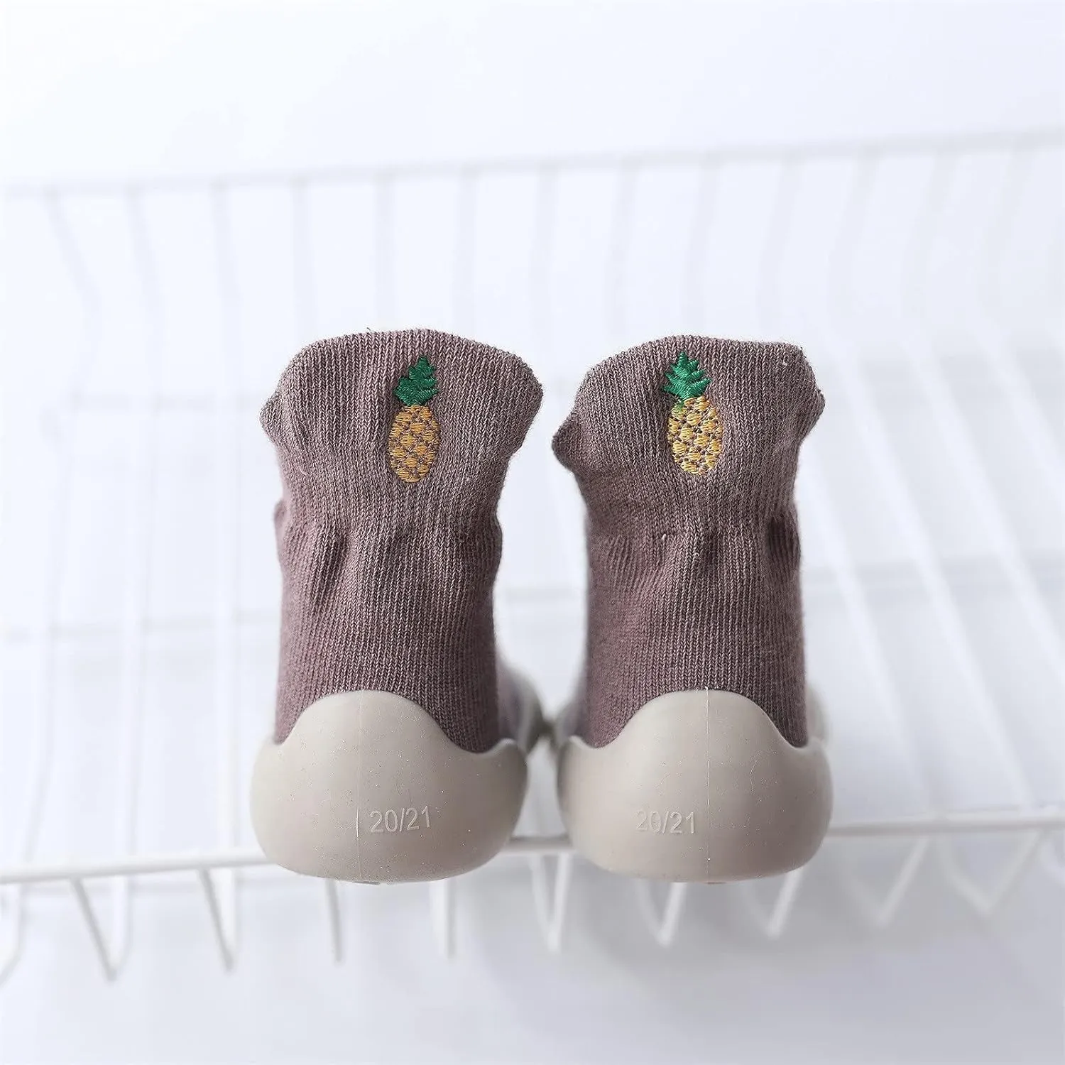 Baby Sock Shoes,Toddler Infant First Walkers Elastic Cartoon Soft Casual Socks Shoes Indoor Baby Shoes