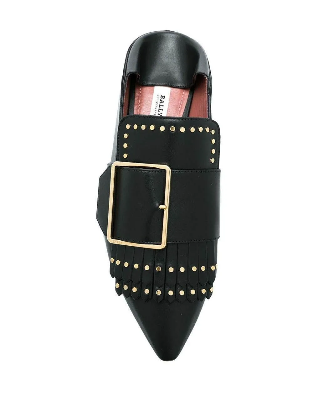 Bally Hamelia Women's 6223325 Black Leather Studded Pumps US 7 MSRP $850