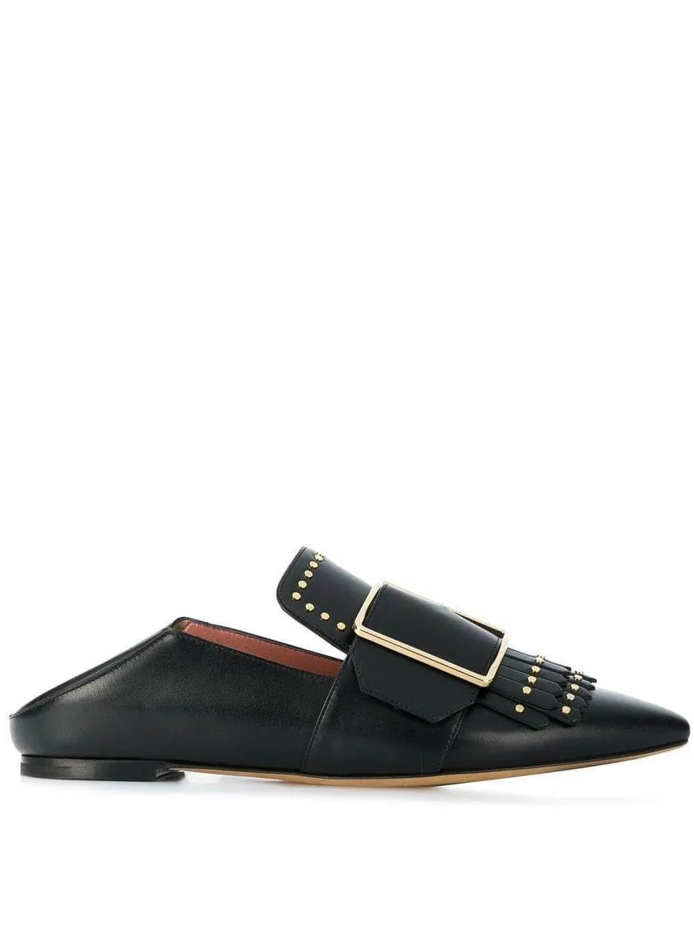 Bally Hamelia Women's 6223325 Black Leather Studded Pumps US 7 MSRP $850