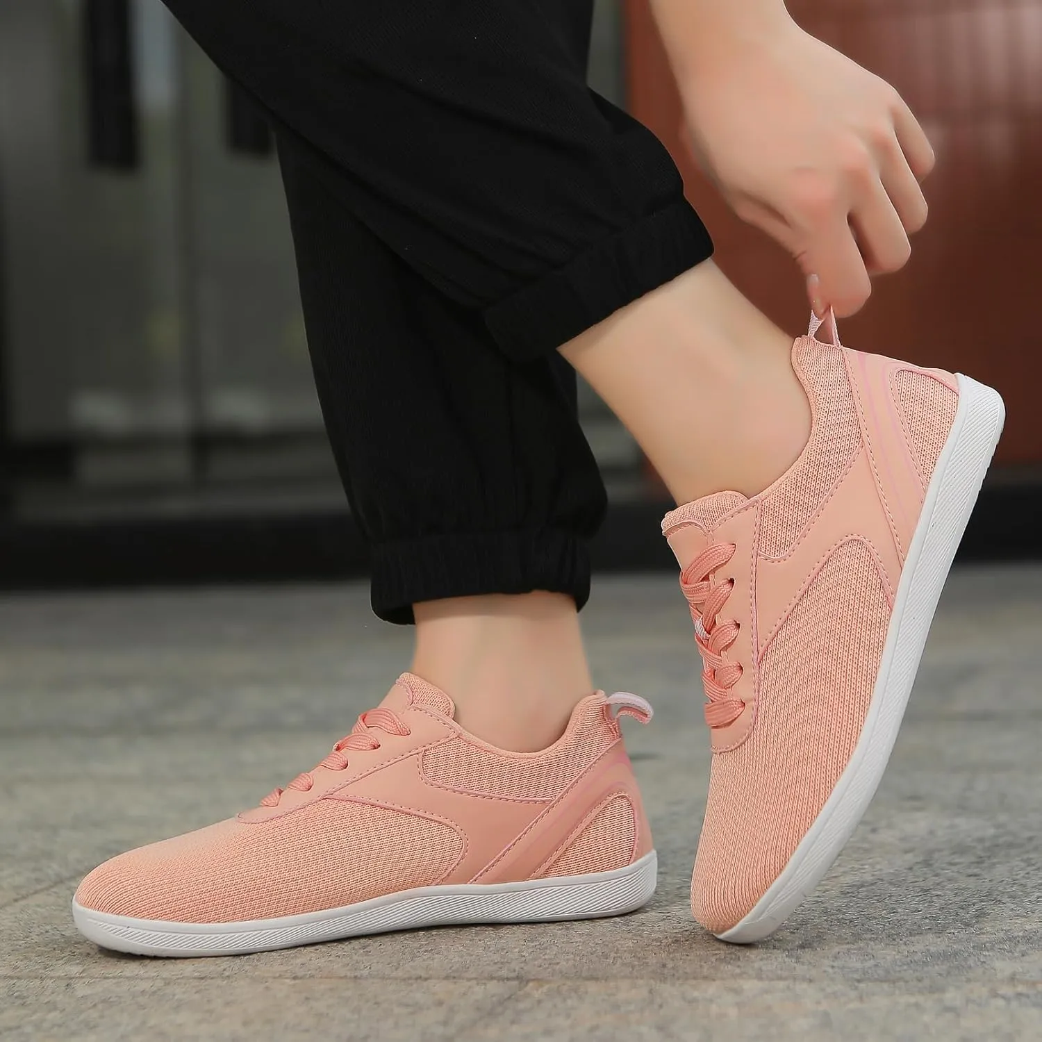 Barefoot Shoes for Mens Womens Wide Toe Box Shoes Walking Mesh Workout Sneakers Grounded Footwear Non-Slip Fashion Hiking Shoe Breathable Casual Running Sneaker