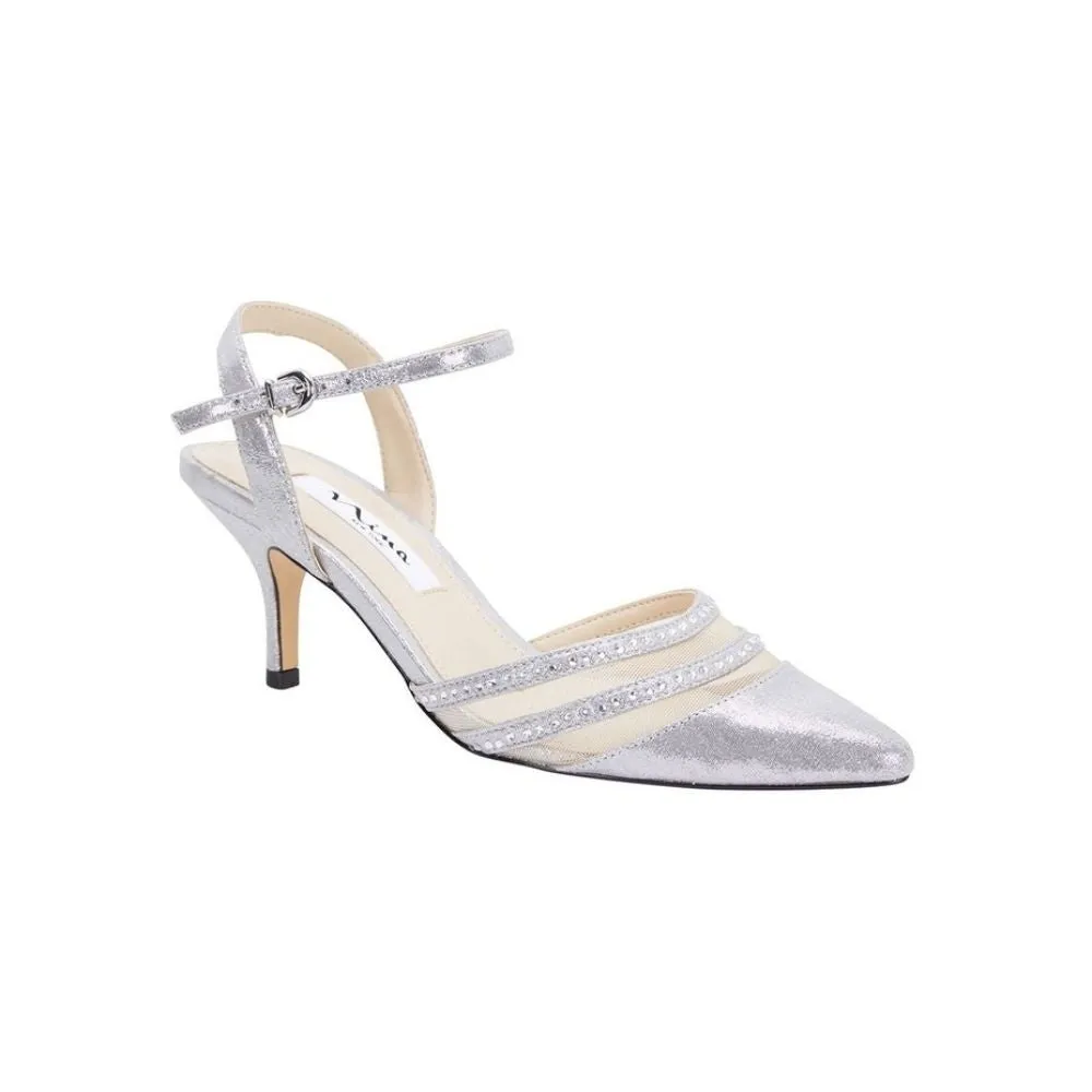 Belicia Dark Silver Nina Pumps
