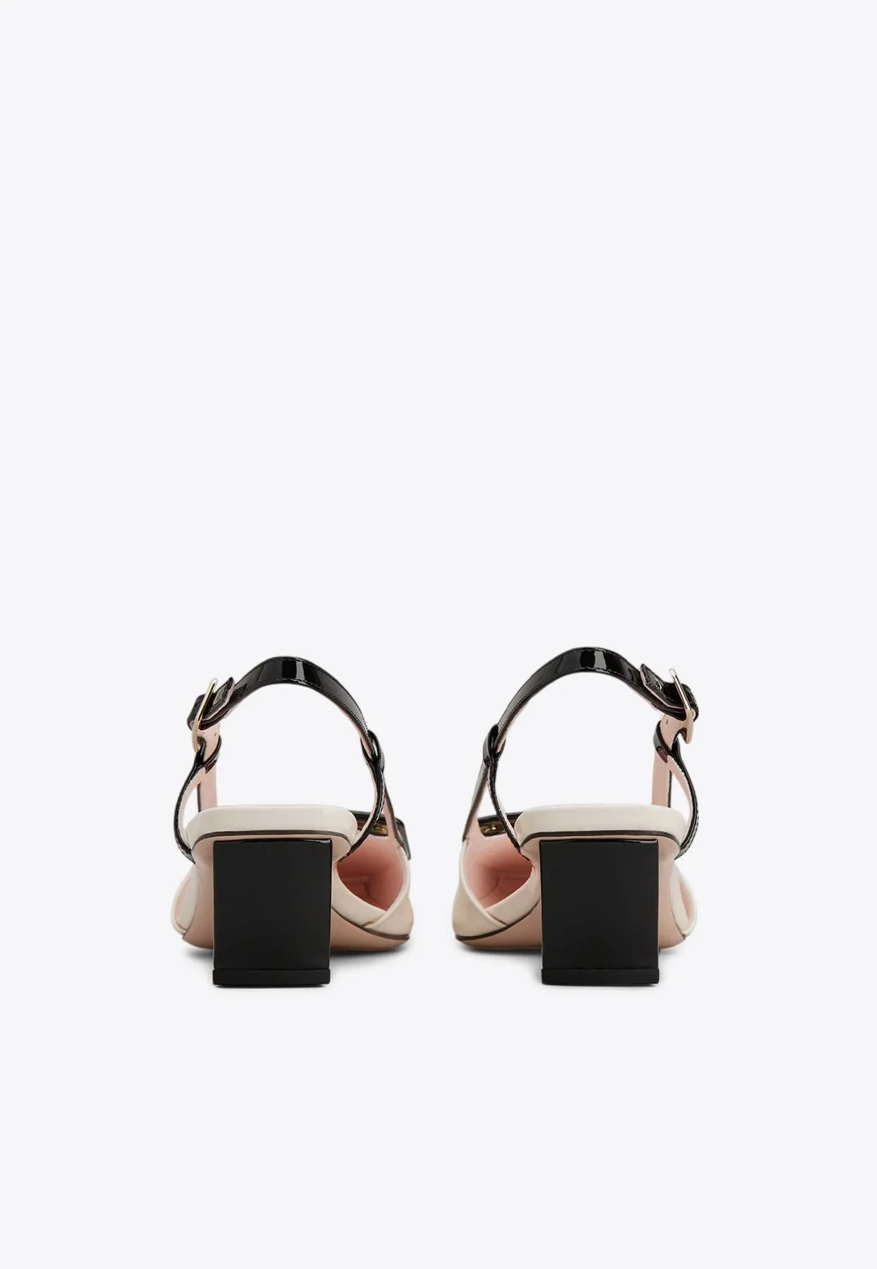 Belle Vivier 45 Leather Slingback Pumps