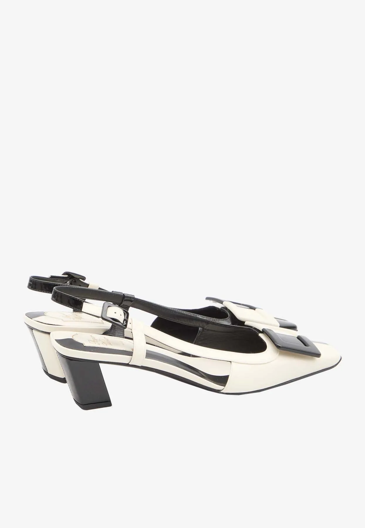 Belle Vivier 45 Optical Slingback Pumps
