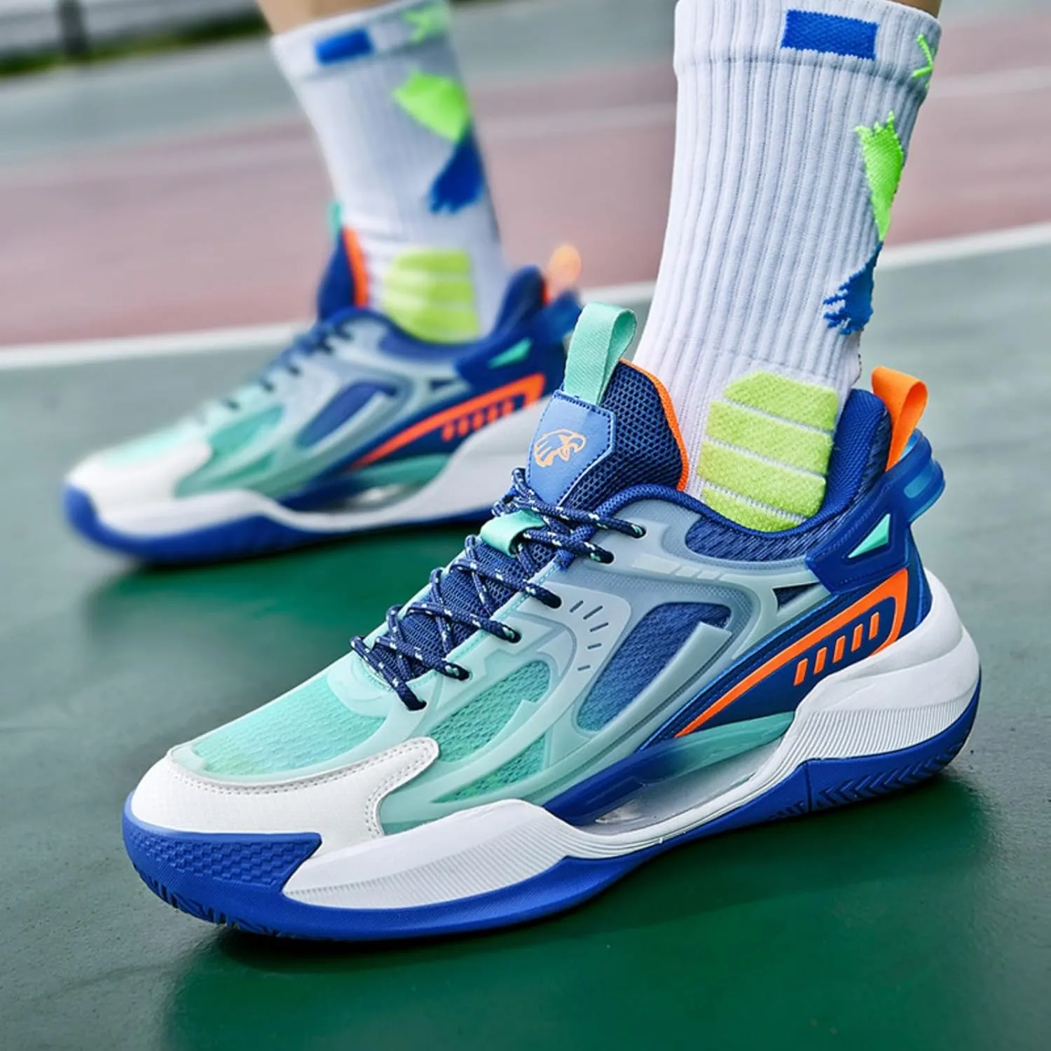 Boys and Girls Premium Basketball and Night - Running Shoes with Glow - in - The - Dark Uppers, Breathable Indoor & Outdoor Athletic Fashion Sneakers