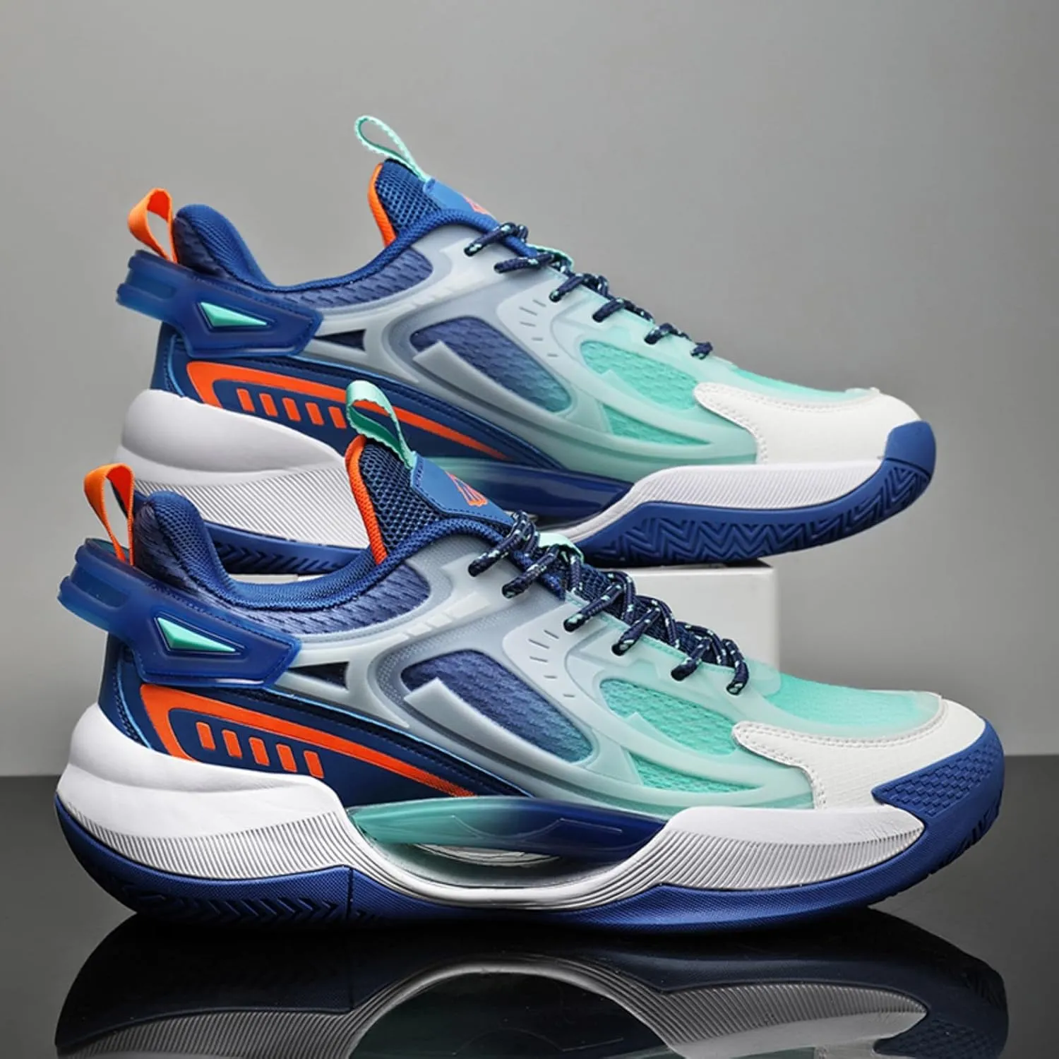Boys and Girls Premium Basketball and Night - Running Shoes with Glow - in - The - Dark Uppers, Breathable Indoor & Outdoor Athletic Fashion Sneakers