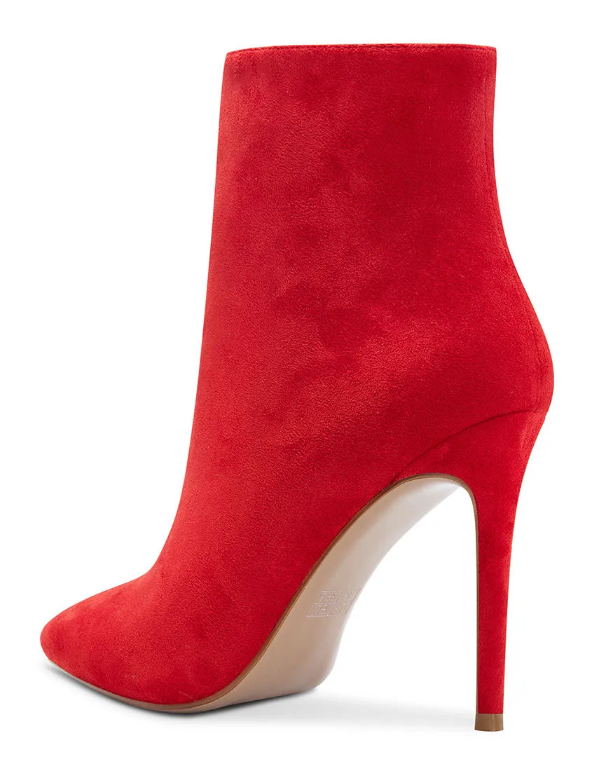 CASTAMERE Womens High Heel Ankle Boots Pointed Toe Slip-on Buckle Stiletto Boot 10CM Heels