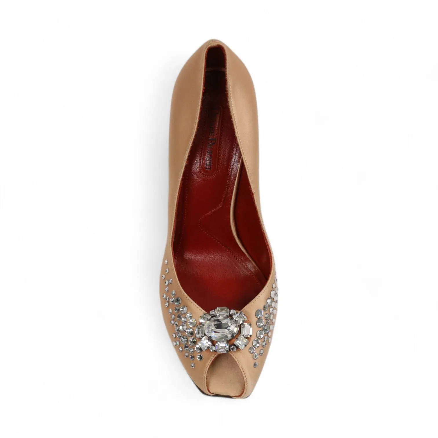 Cesare Paciotti Women's Shoes Crystalized Satin Evening Pumps (CPWCRY252)