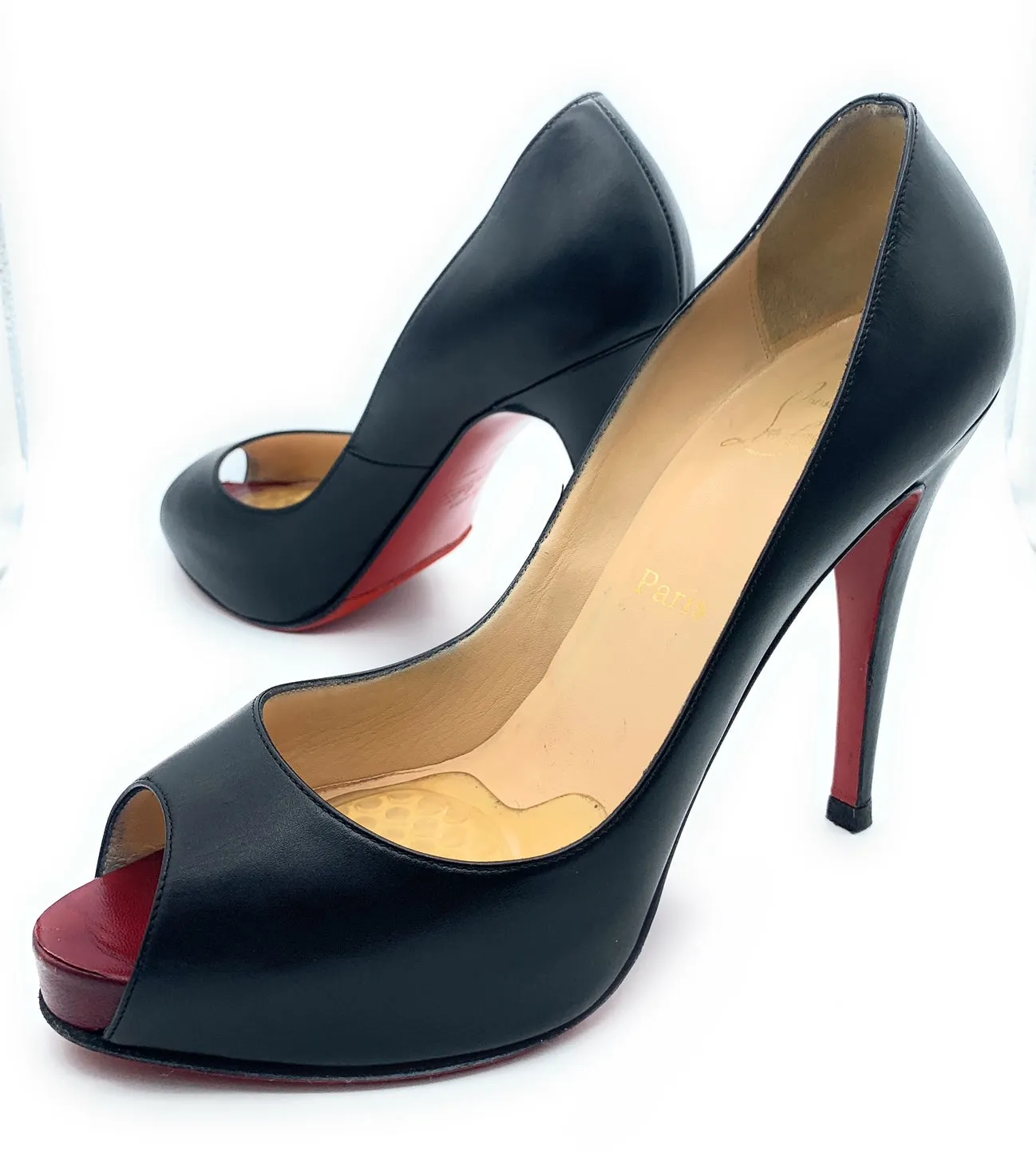 Christian Louboutin Very Prive 120 Peep Toe Pumps - Sz. 40
