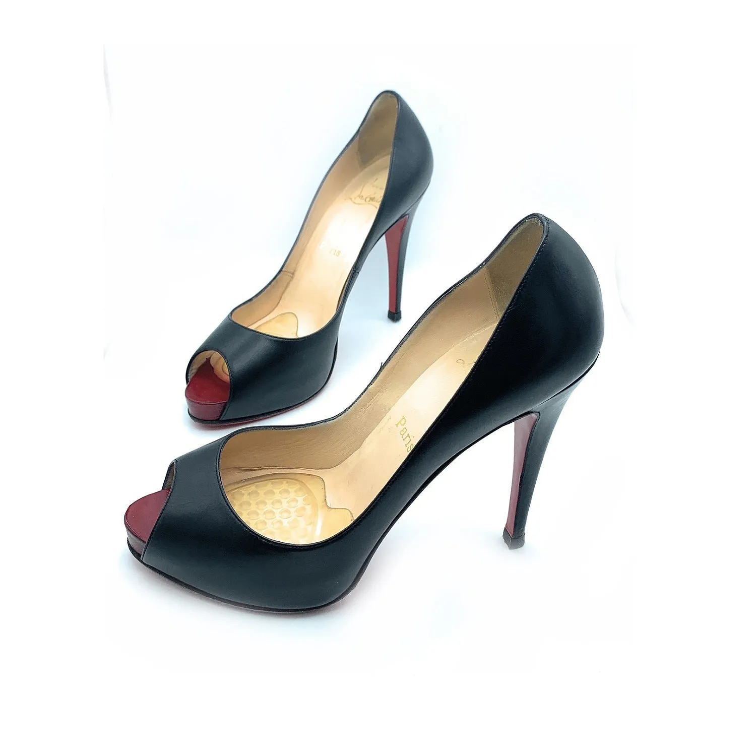 Christian Louboutin Very Prive 120 Peep Toe Pumps - Sz. 40