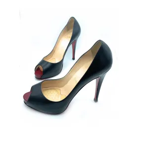 Christian Louboutin Very Prive 120 Peep Toe Pumps - Sz. 40