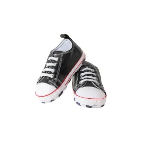 Classic Black Baby Sneakers