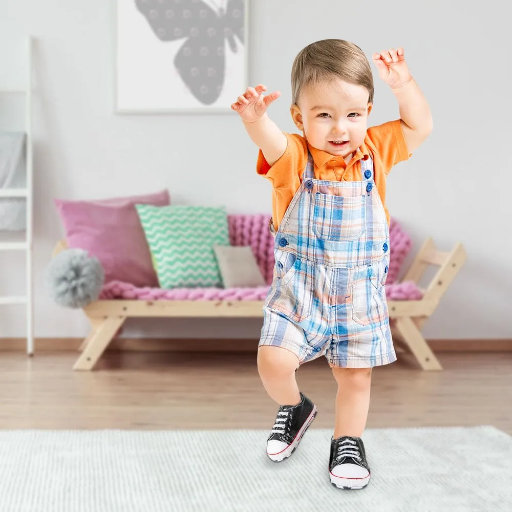 Classic Black Baby Sneakers