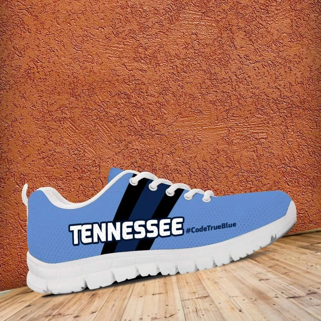 #CodeTrueBlue Tennessee Fan Mesh Fabric Running Shoes