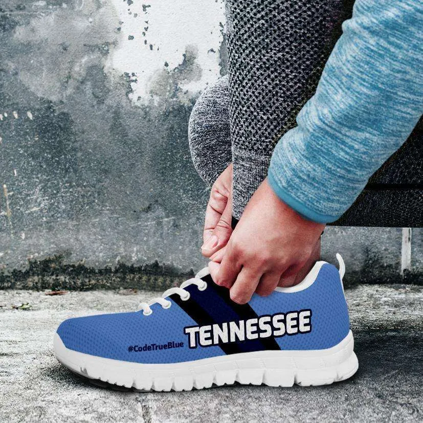 #CodeTrueBlue Tennessee Fan Mesh Fabric Running Shoes