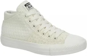 Converse Unisex Chuck Taylor All Star Madison Mid Canvas Sneaker - Lace up Closure Style - Egret/Vintage White 6.5
