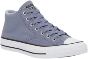 Converse Unisex Chuck Taylor All Star Malden Mid Canvas Sneaker - Lace up Closure Style - Blue 13.5