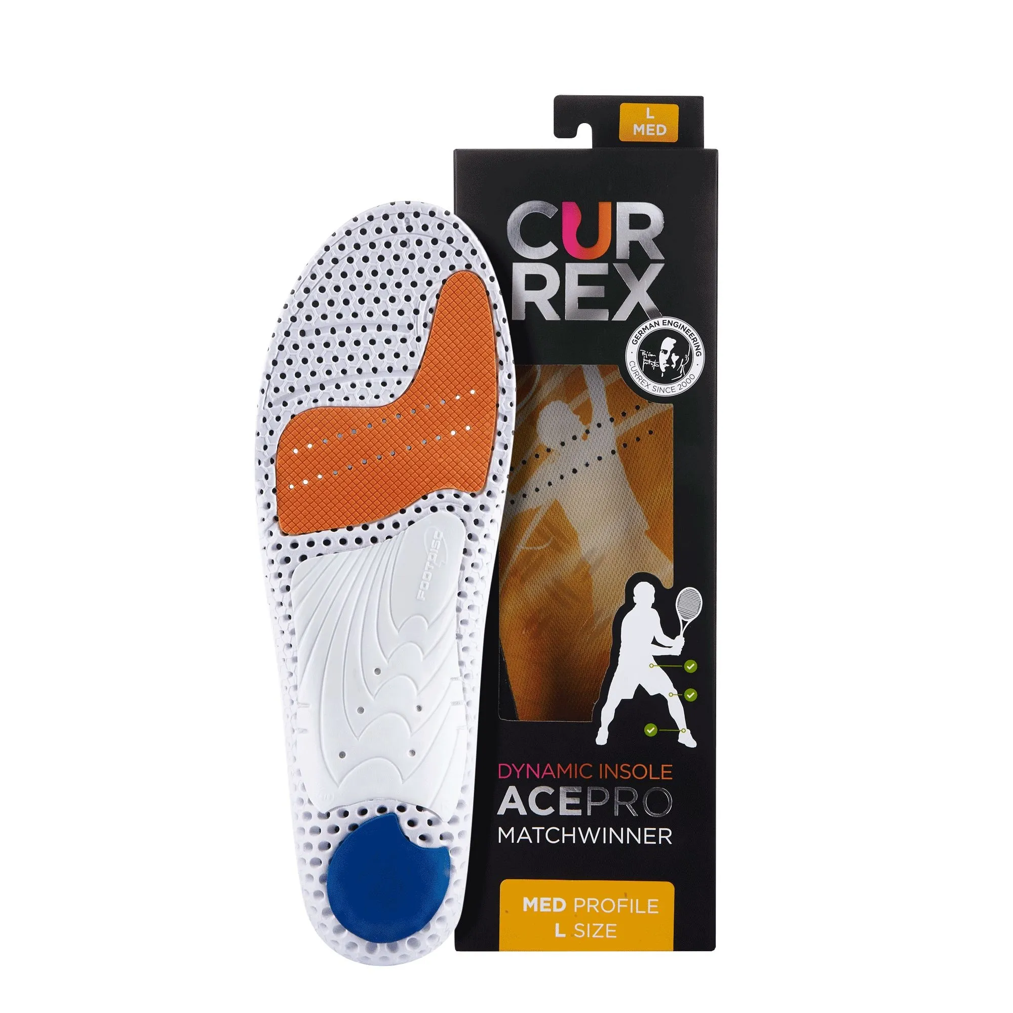 CURREX® ACEPRO™ Insoles | Dynamic Insoles for Tennis Shoes