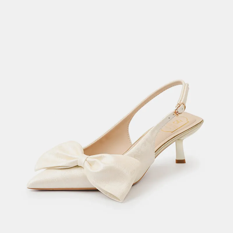 Daisy Elegant Satin Pumps