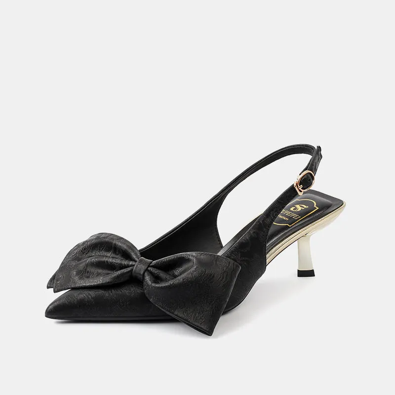 Daisy Elegant Satin Pumps