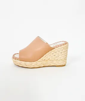 DAISY NUDE WOVEN WEDGE