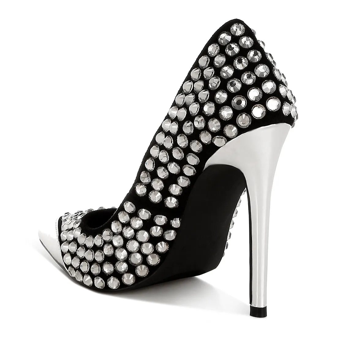 Diamante Embellished Stiletto Pumps