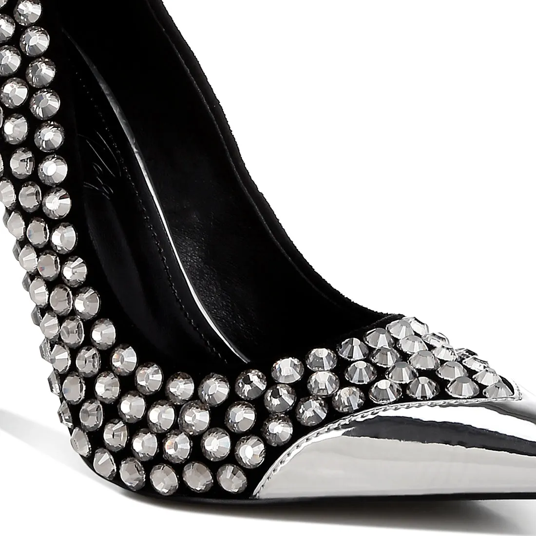 Diamante Embellished Stiletto Pumps