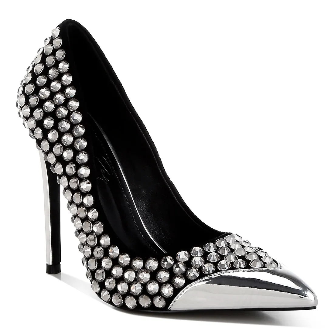 Diamante Embellished Stiletto Pumps