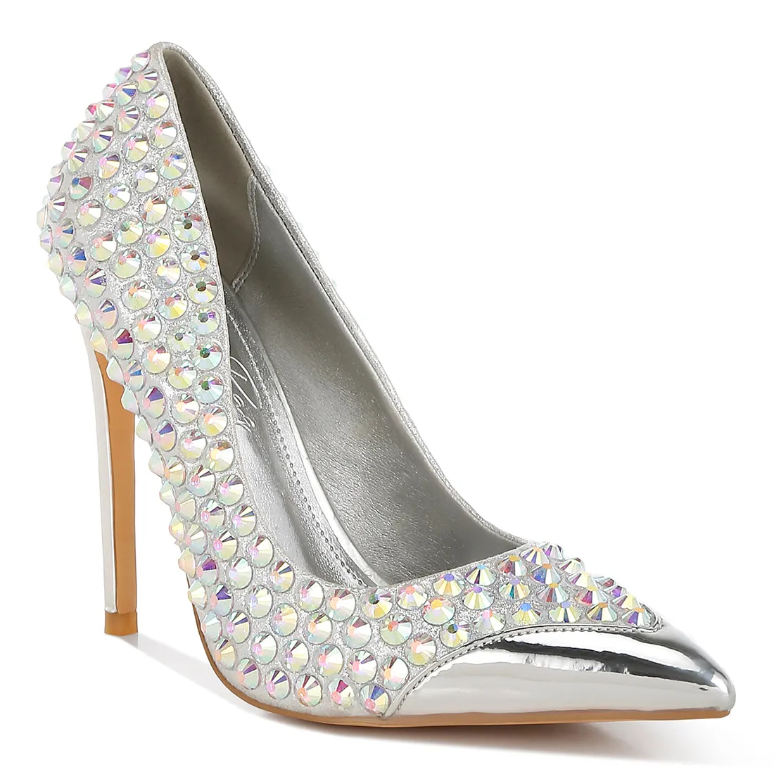 Diamante Embellished Stiletto Pumps