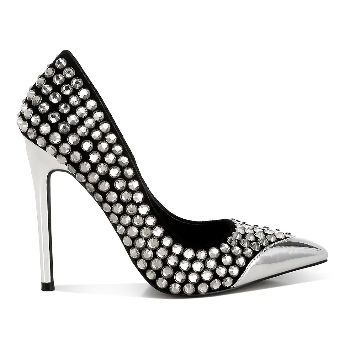 Diamante Embellished Stiletto Pumps