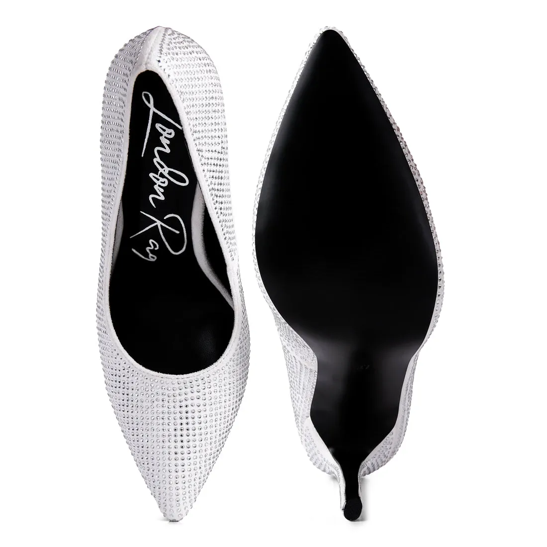 Diamante High Heeled Pumps
