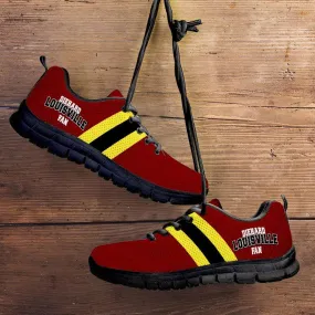 Diehard Louisville Fan Running Shoes Red Yellow