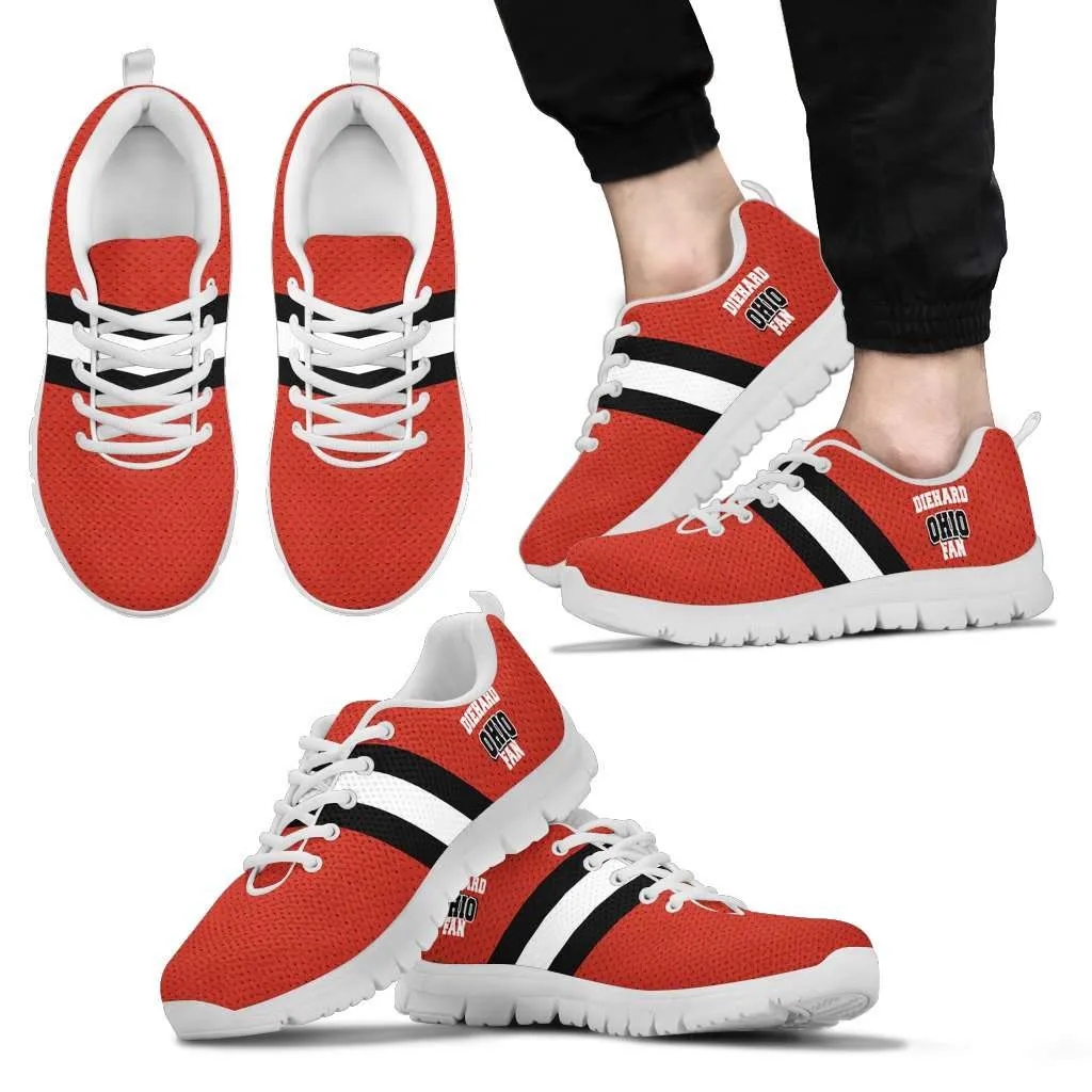 Diehard Ohio Fan Mesh Fabric Running Shoes