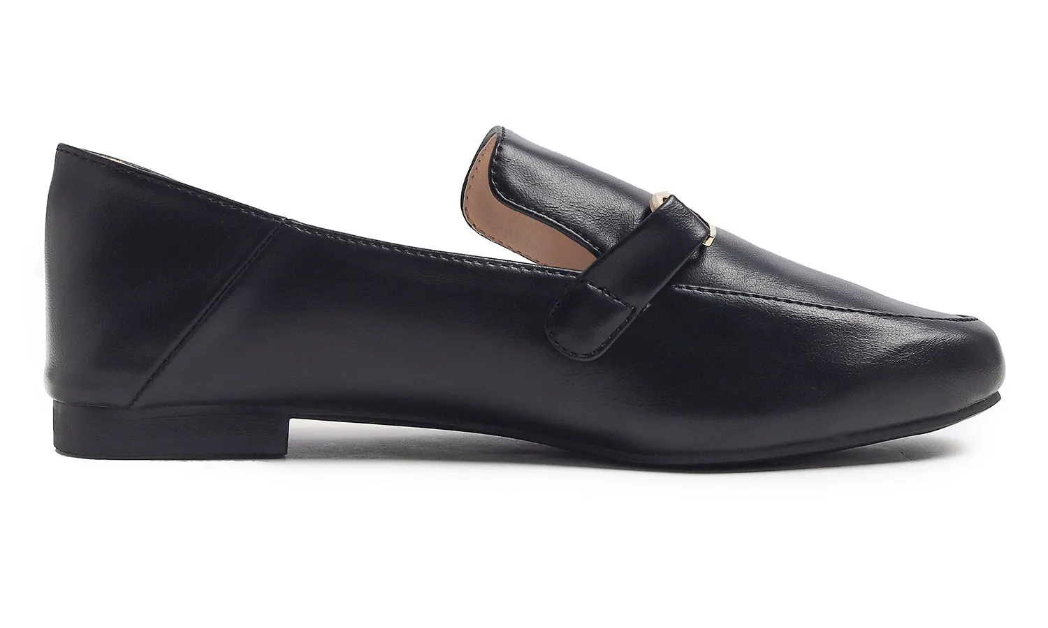 Feversole Women's Fashion Daily Comfort Soft Penny Loafer Office Work Flats Vegan Leather