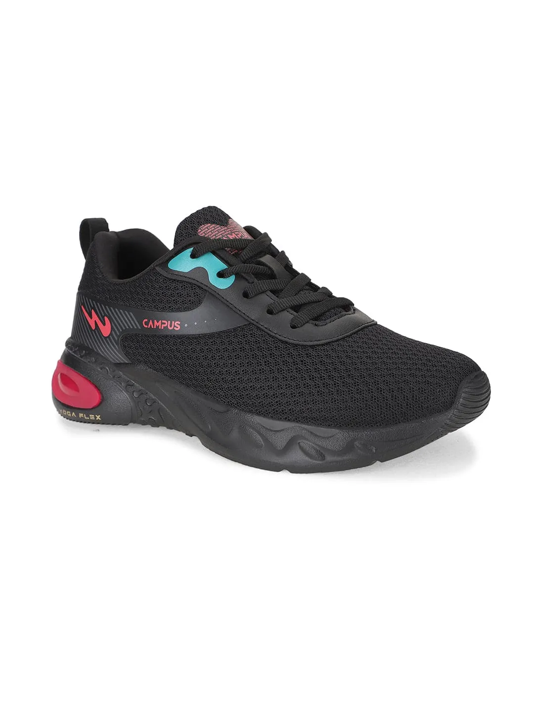 FLICKER Black Women's Sports Shoes