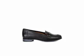 FOOT FEDERATION OPENWORK HORSEBIT LOAFER WOMEN'S SHOE BLACK