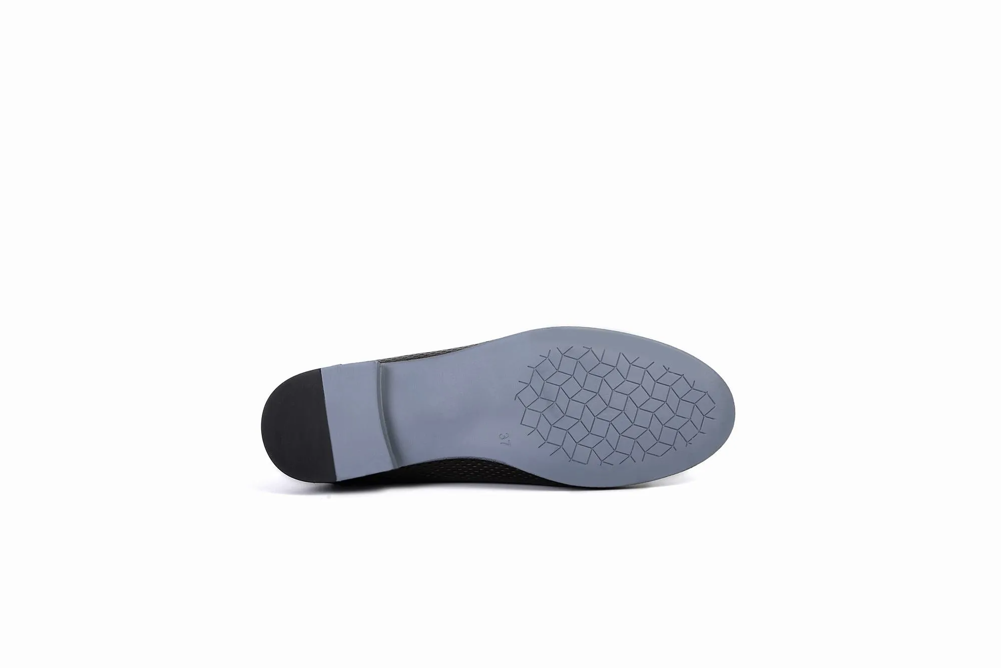 FOOT FEDERATION OPENWORK HORSEBIT LOAFER WOMEN'S SHOE BLACK