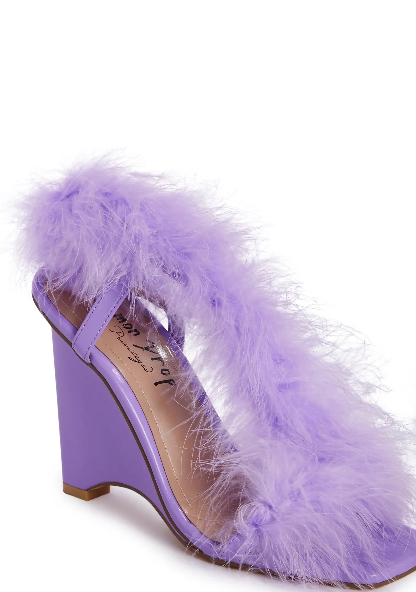 Geraint Fluffy Heels- Lilac