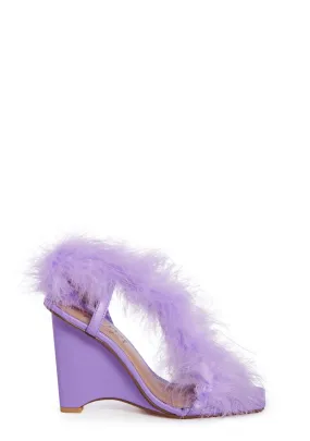 Geraint Fluffy Heels- Lilac