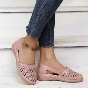 Greta | Perforated Slip-On Flats