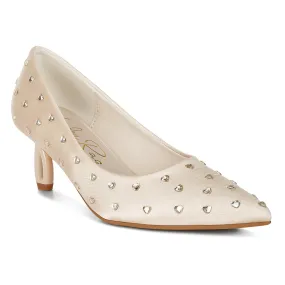 Heart-Shaped Rhinestones Pumps